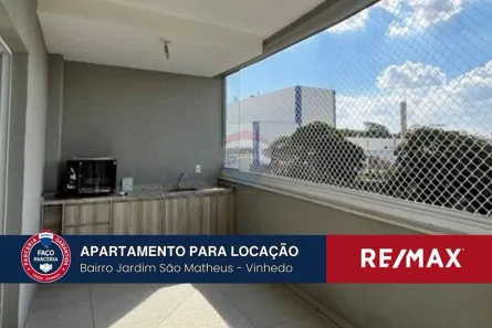 Apartamento com 2 Quartos para alugar, 85m² no Santa Claudina, Vinhedo