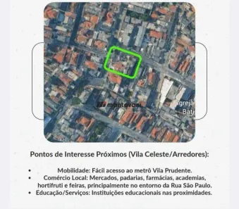 Lote/Terreno à venda, 164m² no Vila Celeste (Zona Leste), São Paulo