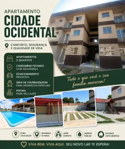 Apartamento com 2 Quartos à venda, 50m² no Mansões Recreio Mossoró, Cidade Ocidental