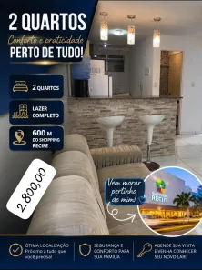 Apartamento com 2 Quartos para alugar, 46m² no Boa Viagem, Recife