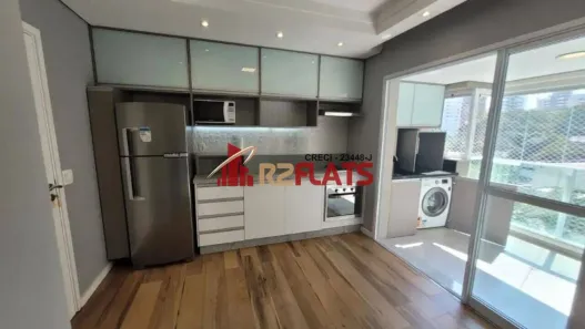Apartamento com 1 Quarto para alugar, 37m² no Cidade Monções, São Paulo