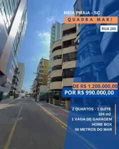 Apartamento com 2 Quartos à venda, 104m² no Meia Praia, Itapema