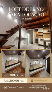 Apartamento com 1 Quarto para alugar, 26m² no Lagoa Nova, Natal