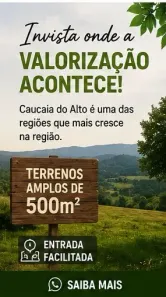 Lote/Terreno à venda, 500m² no Centro (Caucaia do Alto), Cotia