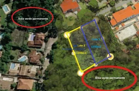 Lote/Terreno à venda, 1200m² no Chácara Ondas Verdes, Cotia