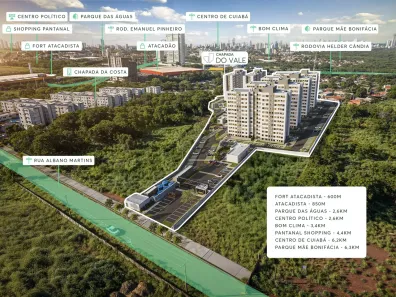 Apartamento com 2 Quartos à venda, 55m² no Jardim Ubirajara, Cuiabá