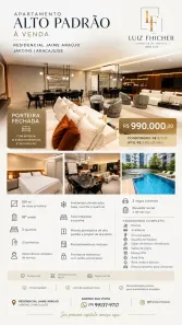 Apartamento com 3 Quartos à venda, 109m² no Jardins, Aracaju