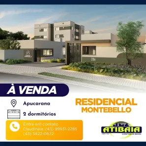 Apartamento com 2 Quartos à venda, 41m² no Jardim Paraíso, Apucarana