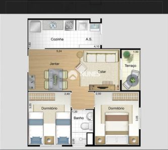 Apartamento com 2 Quartos à venda, 50m² no Conceição, Osasco