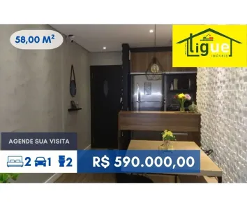 Apartamento com 2 Quartos à venda, 58m² no Vila Yara, Osasco
