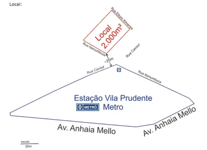 Lote/Terreno à venda, 2000m² no Parque da Vila Prudente, São Paulo
