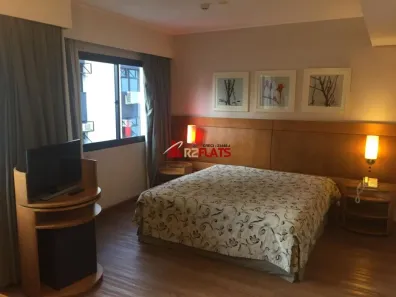 Flat com 1 Quarto para alugar, 28m² no Indianópolis, São Paulo