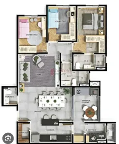 Apartamento com 3 Quartos à venda, 105m² no Jardim do Lago, Jundiaí