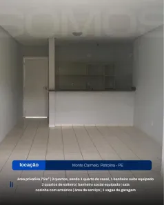 Apartamento com 3 Quartos para alugar, 75m² no Vila Eduardo, Petrolina