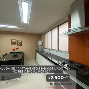 Apartamento com 3 Quartos para alugar, 120m² no Centro, Anápolis