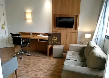 Flat com 1 Quarto para alugar, 30m² no Vila Olímpia, São Paulo