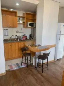 Flat com 1 Quarto à venda, 44m² no Centro, Santo André