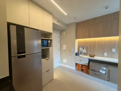 Apartamento com 1 Quarto para alugar, 28m² no Moema, São Paulo