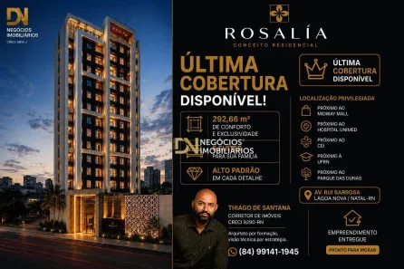 Apartamento com 5 Quartos à venda, 293m² no Lagoa Nova, Natal