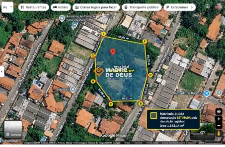 Lote/Terreno à venda, 1343m² no Guaribas, Eusébio