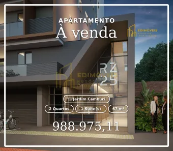 Apartamento com 2 Quartos à venda, 67m² no Jardim Camburi, Vitória