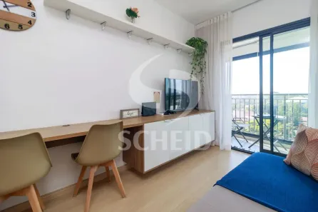 Apartamento com 1 Quarto para alugar, 34m² no Santo Amaro, São Paulo