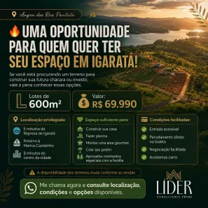 Lote/Terreno à venda, 600m² no , Igaratá