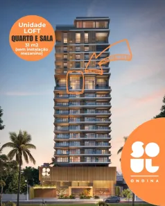 Apartamento com 1 Quarto à venda, 32m² no Ondina, Salvador