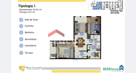 Apartamento com 2 Quartos à venda, 47m² no Vila Carrão, São Paulo