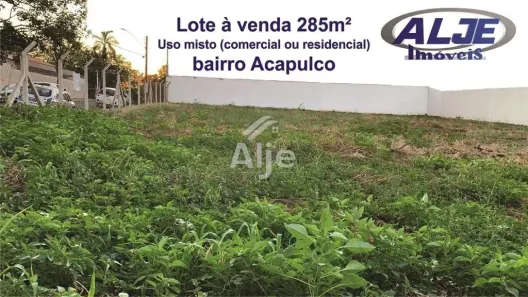 Lote/Terreno à venda, 285m² no Jardim Acapulco, Marília