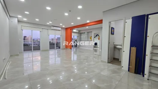 Sala Comercial para alugar, 104m² no Vila Mathias, Santos