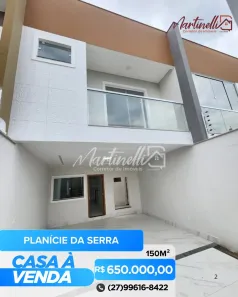 Sobrado com 3 Quartos à venda, 150m² no Planície da Serra, Serra