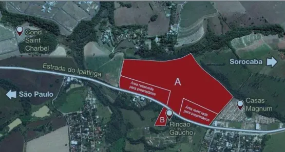 Lote/Terreno à venda, 400000m² no Ipatinga, Sorocaba