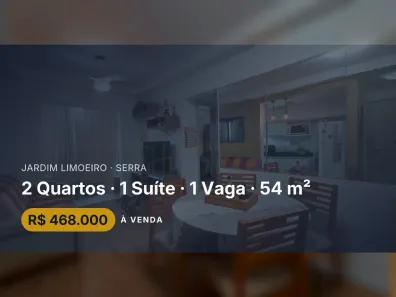 Apartamento com 2 Quartos à venda, 54m² no Jardim Limoeiro, Serra