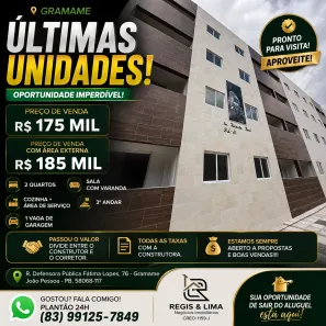 Apartamento com 2 Quartos à venda, 58m² no Gramame, João Pessoa