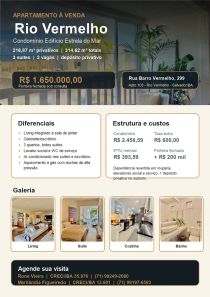 Apartamento com 3 Quartos à venda, 216m² no Rio Vermelho, Salvador