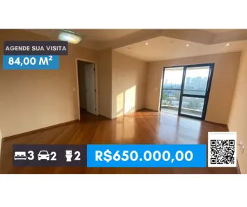 Apartamento com 3 Quartos à venda, 84m² no Jardim Bonfiglioli, São Paulo