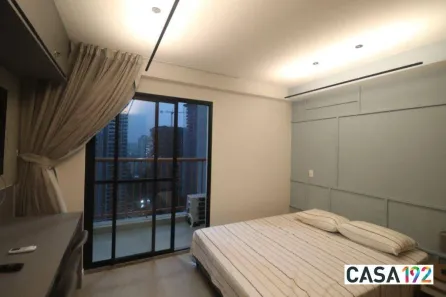 Apartamento com 1 Quarto para alugar, 27m² no Jardim das Acácias, São Paulo