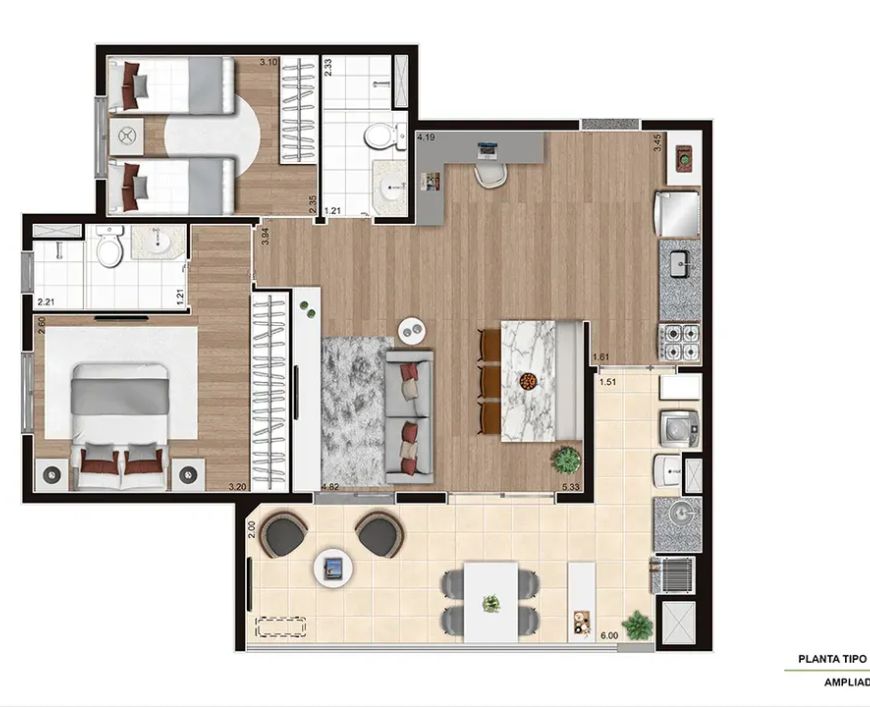 HYPE TREND - APARTAMENTOS no Vila Leopoldina, São Paulo