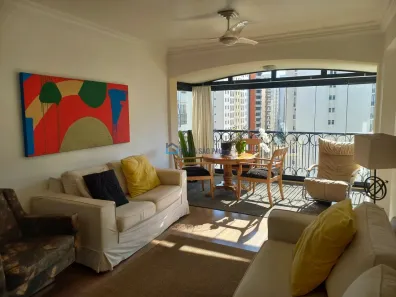 Apartamento com 3 Quartos para alugar, 134m² no Moema, São Paulo