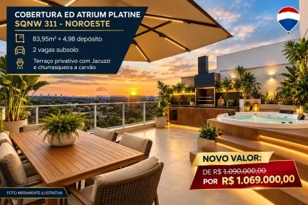 Apartamento com 1 Quarto à venda, 83m² no Setor Noroeste, Brasília