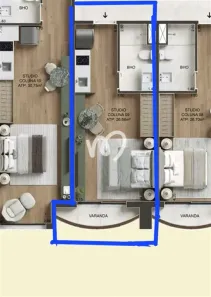 Apartamento à venda, 25m² no Centro, Rio de Janeiro