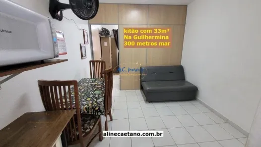 Kitnet com 1 Quarto para venda ou aluguel, 33m² no Guilhermina, Praia Grande