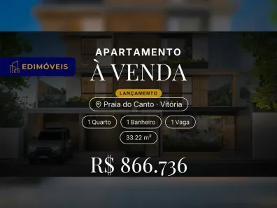 Apartamento com 1 Quarto à venda, 33m² no Praia do Canto, Vitória