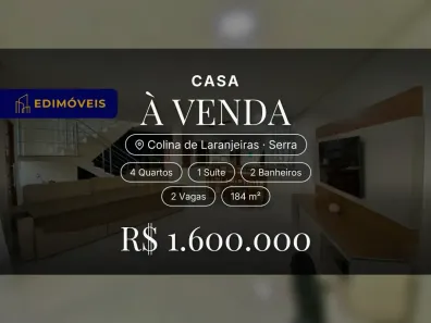 Casa com 4 Quartos à venda, 184m² no Colina de Laranjeiras, Serra
