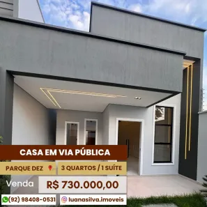 Casa com 3 Quartos à venda, 180m² no Parque 10 de Novembro, Manaus