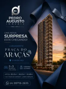Apartamento com 3 Quartos à venda, 66m² no Cordeiro, Recife