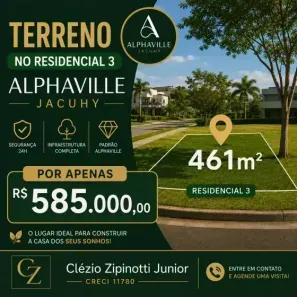 Lote/Terreno à venda, 461m² no Jacuhy, Serra