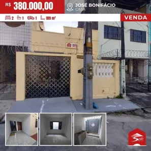 Casa com 2 Quartos à venda, 109m² no José Bonifácio, Fortaleza