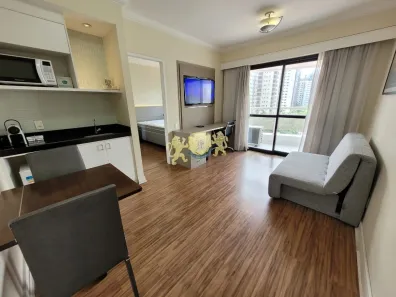 Flat com 1 Quarto para alugar, 33m² no Indianópolis, São Paulo